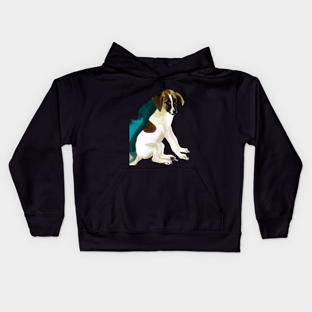 Puppy eyes Kids Hoodie by The artist of light in the darkness 